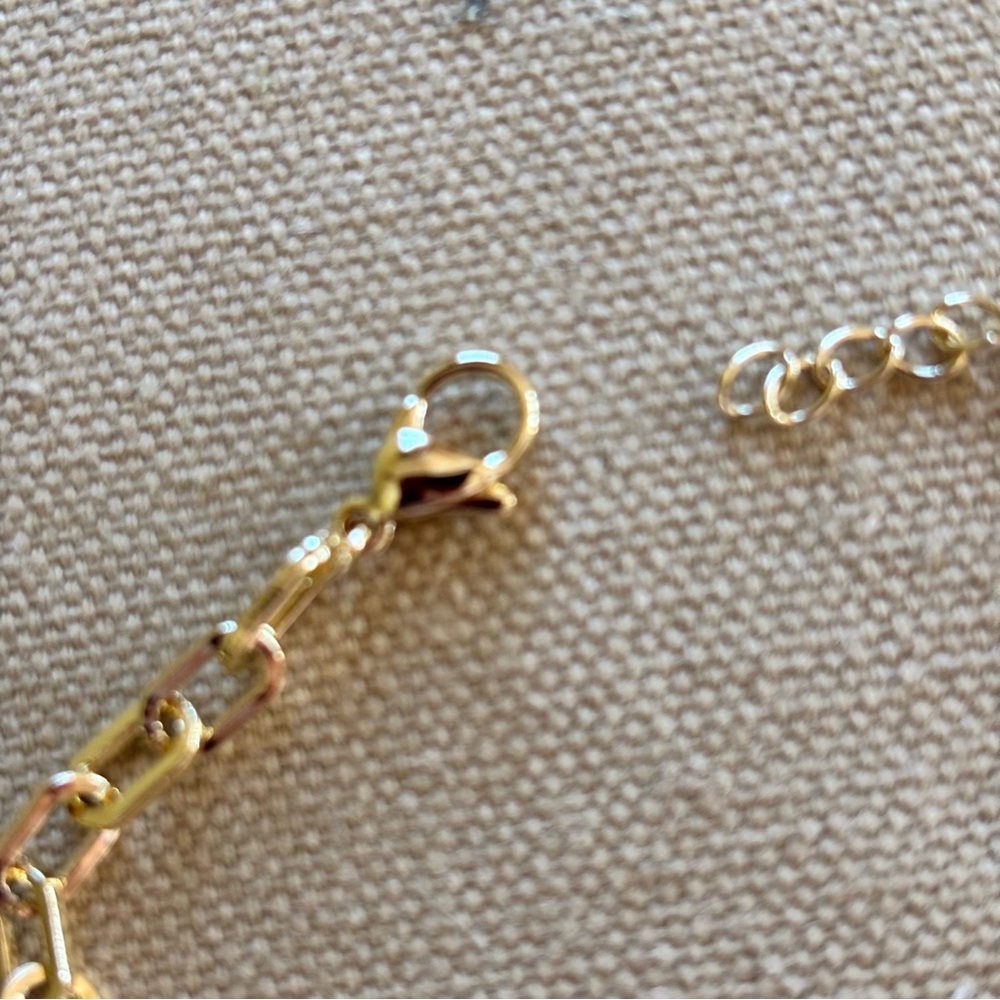 ♥️ Enamel Heart Charm Bracelet with Beads - 18k Gold Plated - Picture 5 of 6